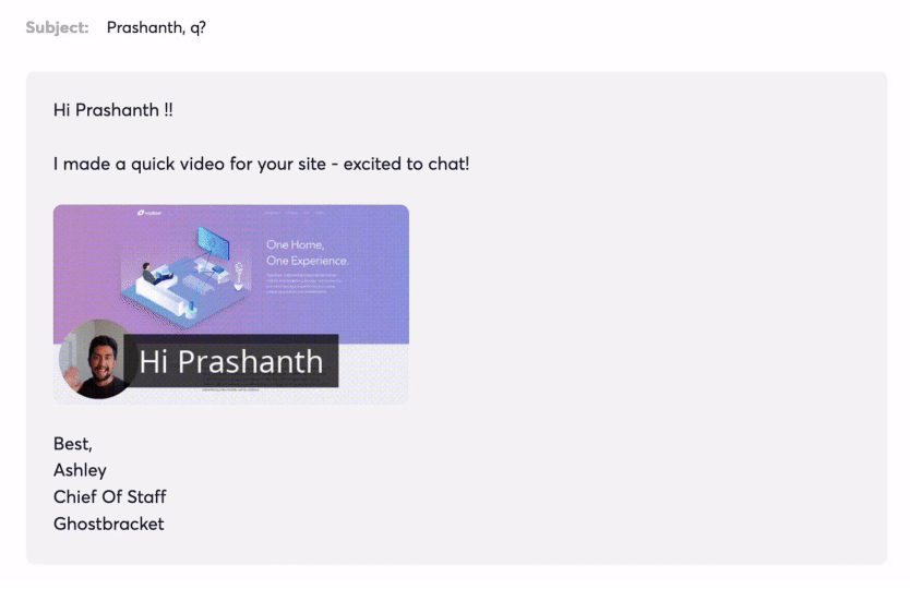 Email Preview with Video